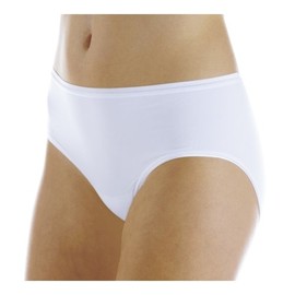 3-Pack Hush Hush Women's Seamless Light Absorbency Panties White 1X - Reusable Underwear for Incontinence or Period Leaks