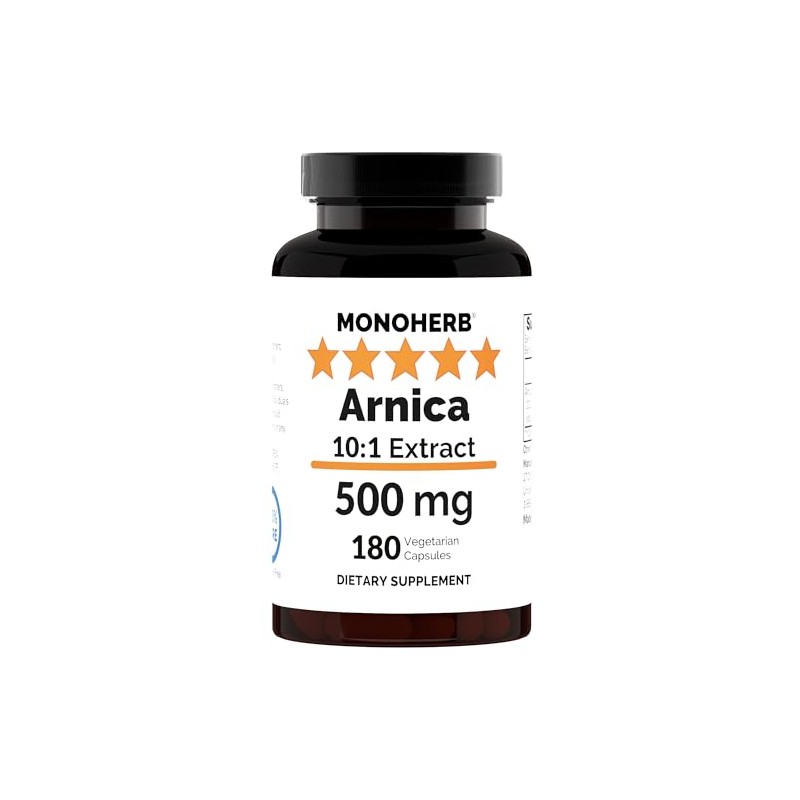 MONOHERB Arnica Extract 500 mg -180 Capsules