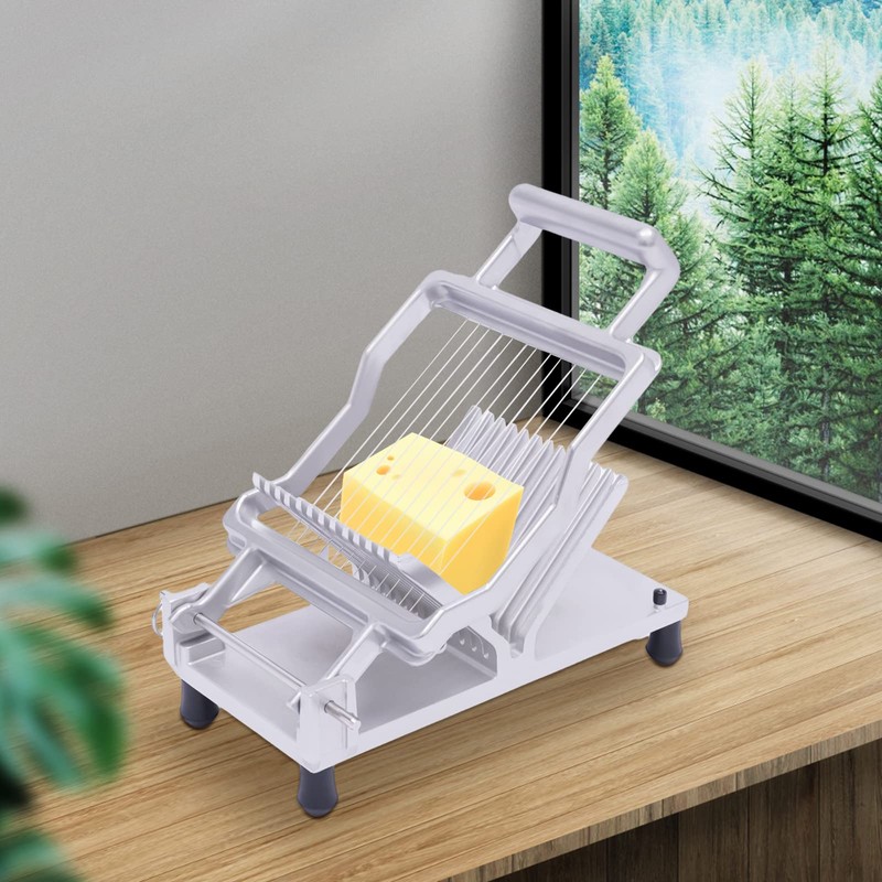 CUBELLIN Cheese Slicer Stainless Steel Wire Cheese Cutter Adjustable Cheese