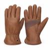 Retro Cowhide Leather Work Gloves – Reinforced Durable Utility Gloves