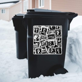 Extra Large 460mm 'Vintage Stamps' Permanent Sticker Decal for Cars/Windows/Bins/Walls (DW00135523)