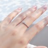 Meissa Silver Ring for Women Dainty Stackable Sun Ring Cubic