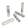 5Pcs Silver M8 Hex Coupling Nut Safe Practical Stainless Steel