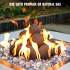 Stanbroil Ceramic Fire Balls - 3” Round Fire Stones for
