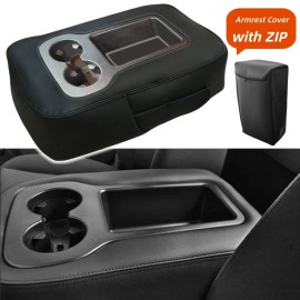 Unbranded Fits 2007-2013 Chevy Avalanche Console Lid Armrest Vinyl Cover JUMP SEAT Zip