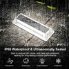 Lacasa Solar Driveway Lights 12 Pack,White LED Outdoor Deck Dock