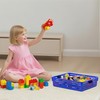 4 Pack Stackable A4 Paper Organizer Trays, Plastic Storage Bins