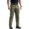 LAULY Pantalones Tácticos Militares Multibolsillo para Hombre,Pantalón Impermeable Y Cortavientos