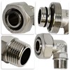 90 Degree Elbow Fitting 3/4 Tubing x 1/2" Male NPT