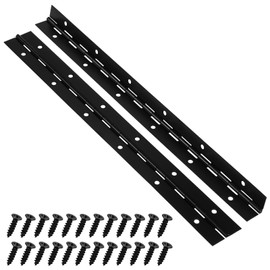 Hemobllo Piano Hinge - 2 Pieces 12 Inch Piano Hinges with 24 Pieces Screws Piano Metal Hinge Heavy Duty Long Hinge Furniture Hinge Stainless Steel Hinge for Pianos Cabinet Doors