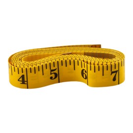 Rumyve Measurement Tape,Soft Dual Sided Tailor Ruler,Yellow Fiber Glass Measuring Tape for Body Measure Sewing Dressmaker Cloth(300cm/120inch)