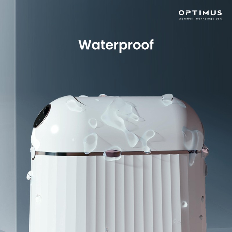 OPTIMUS TECHNOLOGY Automatic Touchless Trash Can with Motion Sensor, 6