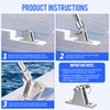 OYMLANX Bimini Top Deck Hinge Kit - 316 Stainless Steel