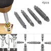 ChgImposs Bolt Extractor 4 Pcs Spiral Damaged Screw Extractor Set