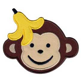 PatchMommy Boy Monkey Iron On Patch - Appliques for Kids Children