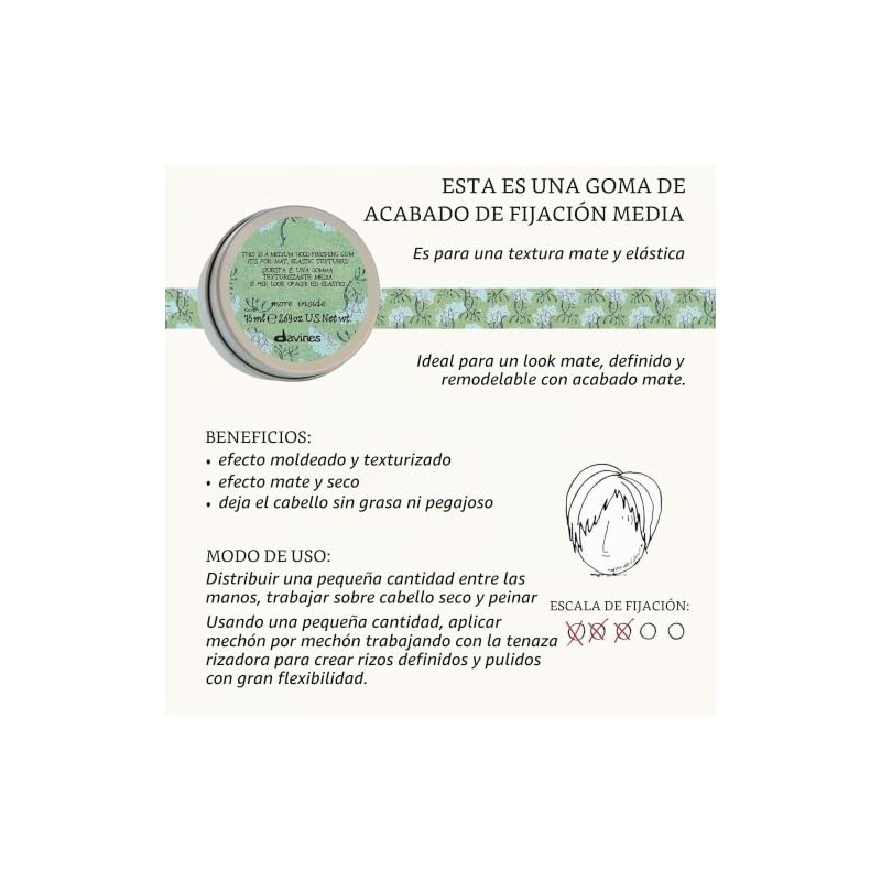 Davines This Is A Medium Hold Finishing Gum 2.69 oz