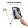 BEWISER Adjustable Tablet Wall Mount Holder, Swivel 360 Rotating, Compatible