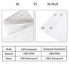 downluxe Set of 3 Clear Shower Curtain Liner 72x72 -