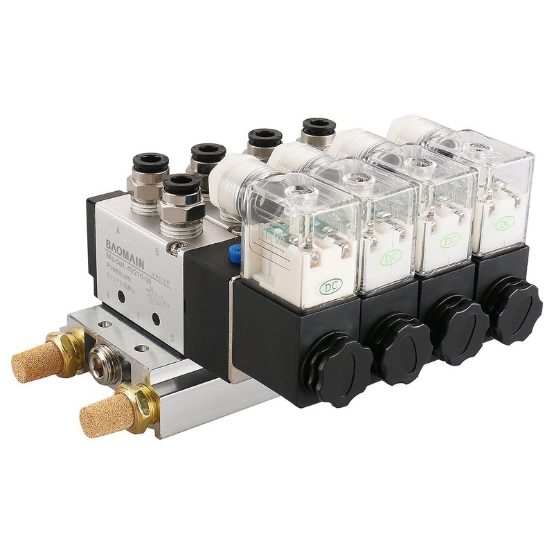 Baomain Solenoid Valve 4V210-08 AC 110V PT1/4 2 Position 5