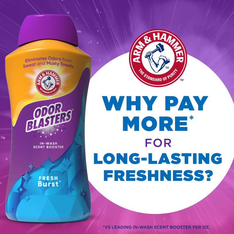 ARM & HAMMER Odor Blasters In-Wash Scent Booster, Laundry Scent