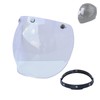 lvifloae MotorradBubble Visor, 3 Snap Visor Windscreen Lens with Folding
