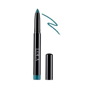 Lola Make Up by Perse Eyeshadow Stick with Sharpener 24H Long Lasting and Sweat Proof Eyeshadows for Women Vegan and Cruelty-Free Eye Makeup for All Skin Types, Emerald Green (03)