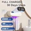UV Toothbrush Sanitizer Holder for 4 | Wall Mounted Toothbrush
