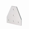 Zeberoxyz 4 Pieces/Kit Silver T-Shape Corner Angle Plate with 20