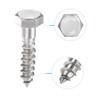 sourcing map Hex Lag Screws, M8 x 30mm 304 Stainless