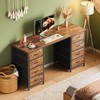 Huuger 55 Inch Computer Desk with 8 Drawers, Office Desk