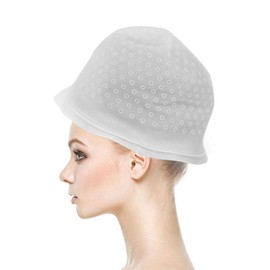 Gorra de tinte para teñir el cabello, gorra de silicona reutilizable para teñir el cabello Tinte con gancho de metal para teñir el cabello