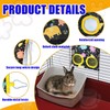 2 Pcs Rabbit Hay Feeder Bag, Hanging Hay Feeder for