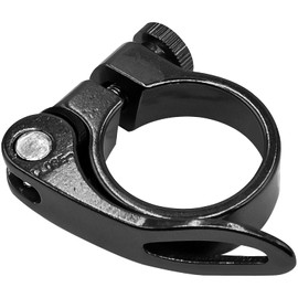 LICQIC 34.9 mm Bike Seat Post Clamp, Quick Release Seat Post Clamp for MTB Bike Road Bike Casual Bike (Black)