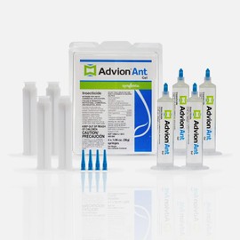Advion Ant Gel Bait, 4 Tubes x 30-Grams, 4 Plungers and 4 Tips, Effective Bait, Formulated with 0.05% Indoxacarb, Indoor and Outdoor Use, Killer Gel for Control of Most Major Ant Species
