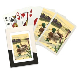 Lantern Press Mallard Ducks (52 Playing Cards, Poker Size Card Deck with Jokers)