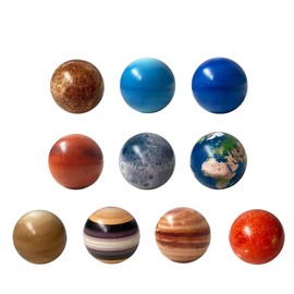 Space Solar System Planets Earth Moon Toys 10 Solar System Planets Elastic Ball Scientific Props Educational Tools Learning Resources Science Teaching Materials Solar System Solar System Teaching Tools DIY Astronomy Girls Boys