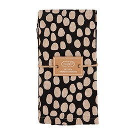 Mud Pie Tan Dots Chambray Napkins, 18" x 18"