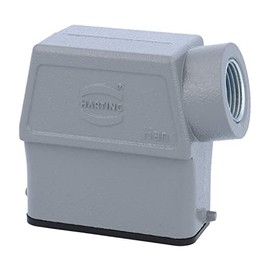 HARTING 09200100540 ALUMINUM; HEAVY DUTY CONNECTOR TYPE:HOOD, SIDE ENTRY HOOD, SIDE ENTRY; CONNECTOR BODY MATERIAL:ALUMINUM BODY; LOCKING TYPE:1 LEVER; RECTANGULAR SHELL SIZE:10A; FOR USE WITH:HAN 10A