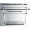 CURTA 6-Pack 1/6 Size 4" Deep NSF Polycarbonate Food Pans