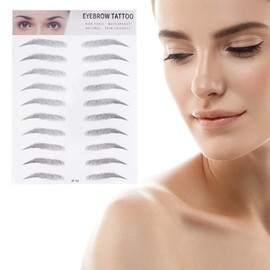 SOLUSTRE Pack of 2 Eyebrow Tattoo Stickers Written Eyebrow Templates Eyebrow Transfer Sticker Eyebrow Tattoo Tool for Women