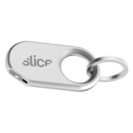 Slice Slicer Pro Box Cutter | Keychain Knife and Heavy Duty Micro Cutter | Silver