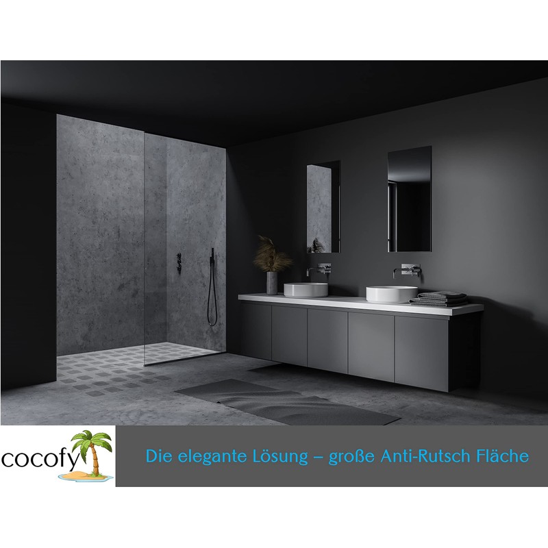 cocofy Non-Slip Shower Sticker Transparent XXL Large 15 x 15