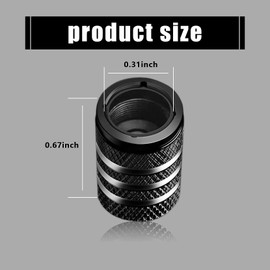 gunhunt 5 PCS Dog Paw Car Tire Caps, Tire Valve Stem Cap Cover, Aluminum Alloy Valve Cap, for Car, Truck, Motorcycle (Black)
