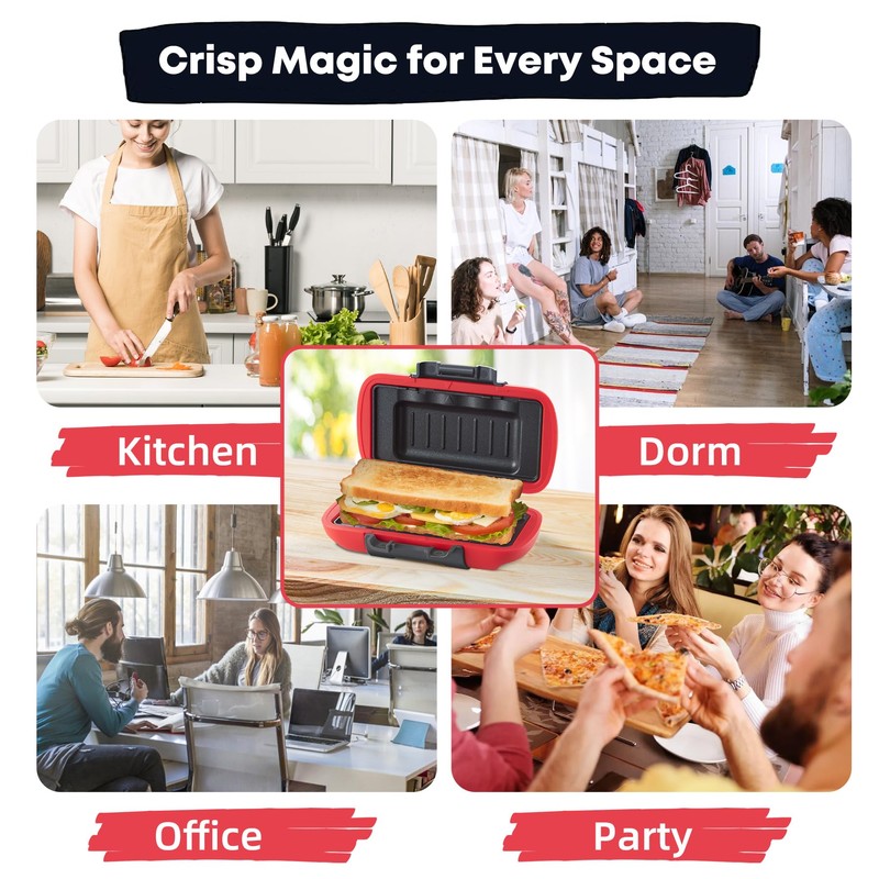 Mico Dingker Microwave Sandwich Maker, Microwave Toastie Maker, Snack Maker