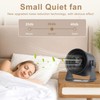 Desk Fan Small Quiet, Table Fans Touch Control LED Display,Portable