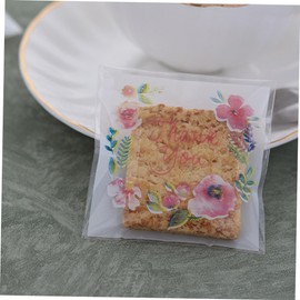 DOITOOL 300 Piezas Pequeñas Bolsas De Celofán Bolso Decorado Con Flores Bolsas De Dulces Transparentes Bolsas De Celofán De Colores Bolsa Autoadhesiva Galleta Las Flores