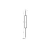 Iron Staircase/Railing Baluster - Rectangle 1/2inch Bar (Set of 5)