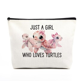 fkovcdy Sea Turtle Makeup Bag for Girls, Cute Turtle Gift for Women, Gifts for Turtle Lovers, Small Turtle Lover Travel Cosmetic Bag Zipper Pouch for Daughter granddaughter 2