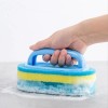 2 Pcs,Microfiber Tile Cleaning Brush - Built-in Handle, Powerful Cleaning