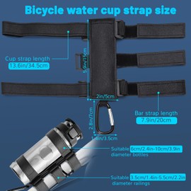 Realand Bike Water Bottle Holder, Bicycle Water Bottle Cage, Motorcycle Cup Holder, Golf Cart Speaker Mount Bike Speaker Holder for Golf Bike Accessories, 1 Pc
